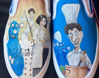 Op maat geschilderde Ratatouille bestelwagens, schoenen