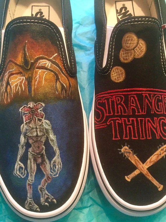 stranger things custom shoes