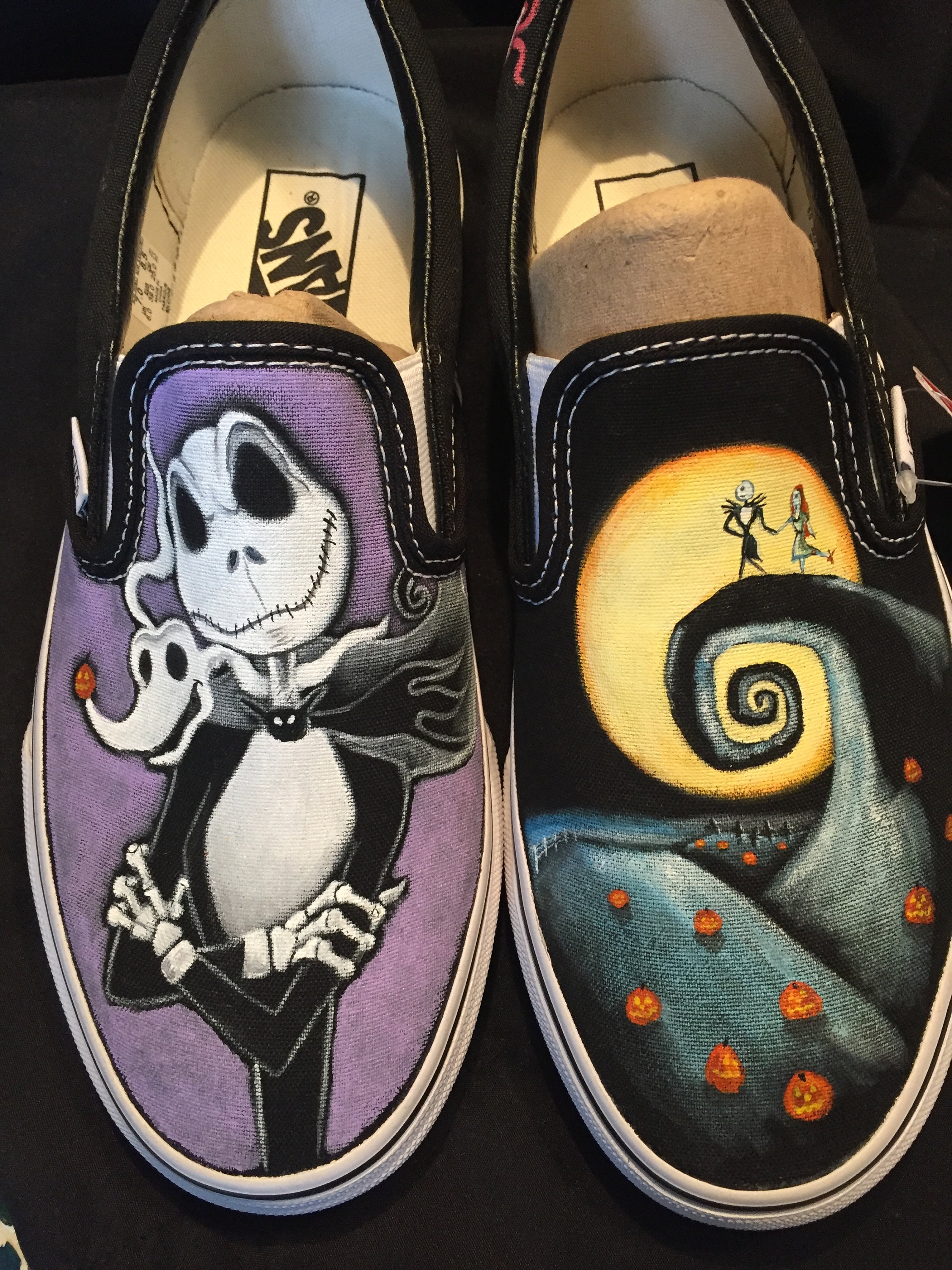 Nightmare before christmas custom shoes Clearance