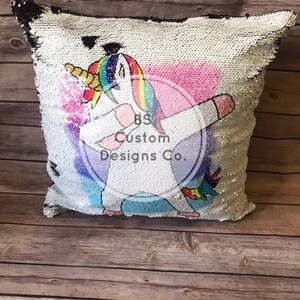 Mermaid Pillow.Unicorn Pillow. Mess up pillow.custom printed case. gift idea .gift for her. gift for him.gift for daughter gift for son.