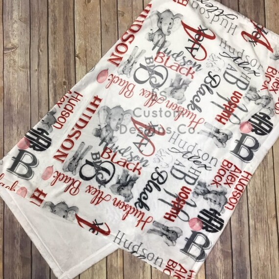 custom printed baby blankets