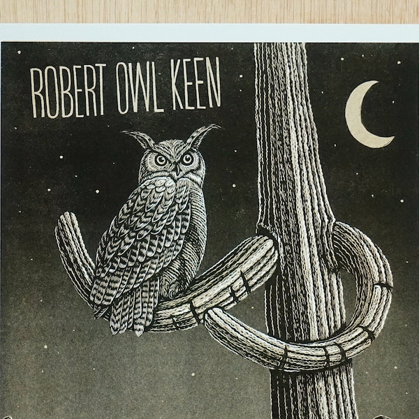 Robert Owl Keen Print