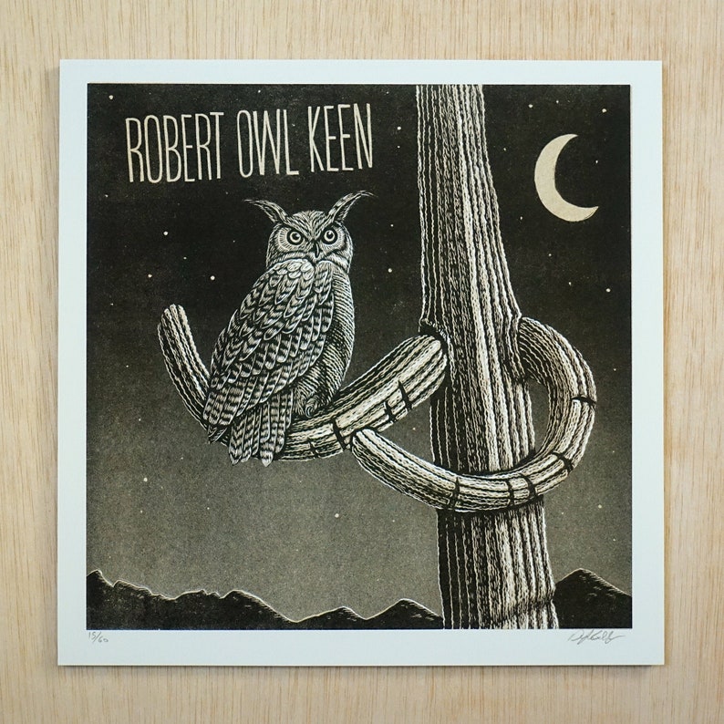 Robert Owl Keen Print image 1