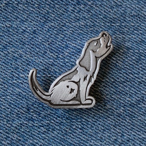 Howling Dog Pin- Enamel Pin Lapel Pin- Best Pet Gift for Dog Owners