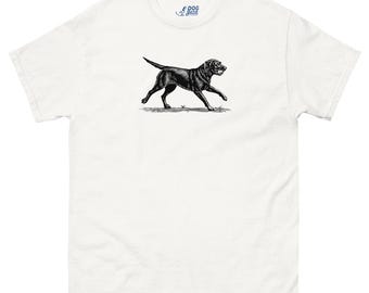 Camiseta de perro labrador negro: camiseta de perro estilo xilografía vintage: el mejor regalo para dueños de perros