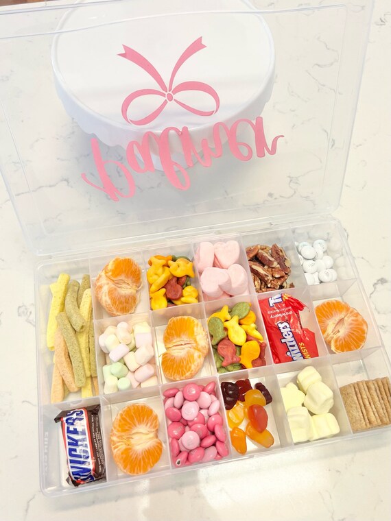 Personalized Snack Box Snackle Box Kids Snack Container 