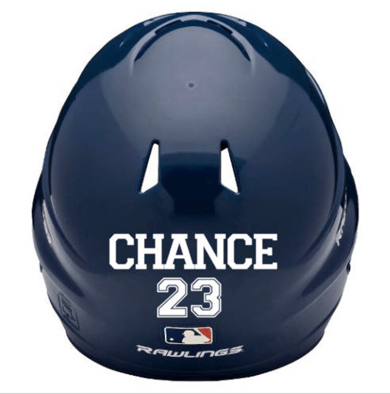 Personalized Baseball Helmet Decal Personalized Softball Etsy