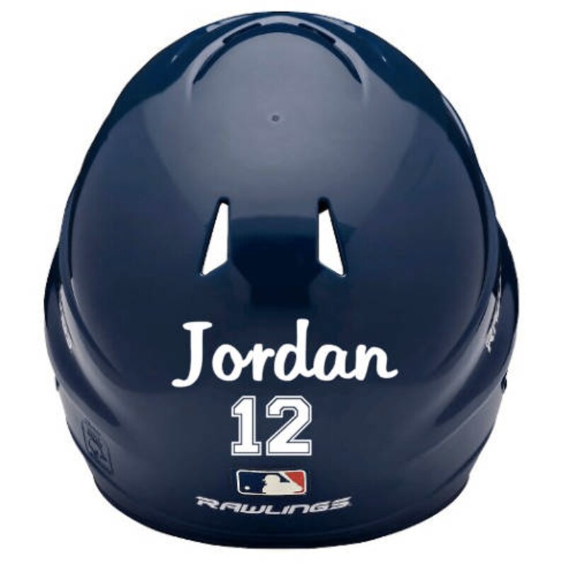 Personalized Baseball Helmet Decal Personalized Softball Etsy