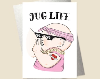 Funny Pregnancy Card, Funny Baby Shower Card, Baby Card, Pregnancy Card, Funny Expecting Card, Baby Girl Card