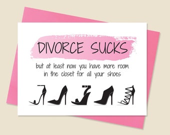 Funny Divorce Card, Separation Card, Funny Break-Up Card, Divorce Card