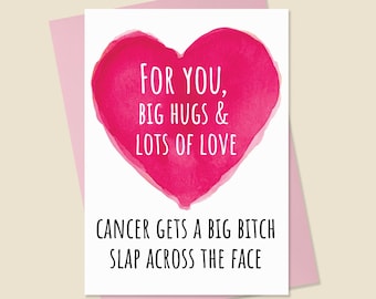 Funny Cancer Card, Cancer Encouragement Card, Cancer Get Well Card, Cancer Card