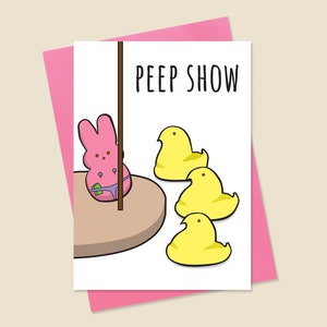 Funny Easter Card, Easter Card, Funny Holiday Card, Peep Easter Card, Peep Card