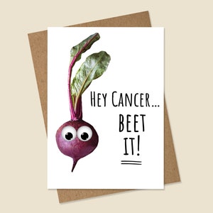 Pun Cancer Card, Funny Cancer Card, Beat Cancer Card, Cancer Sucks Card, Cancer Card Funny