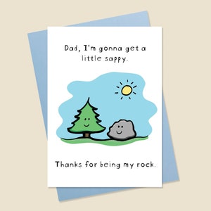 Carte de fête des pères mignonne, carte de fête des pères douce, carte de fête des pères mignon, carte de fête des papas, carte de mon rock de papa, meilleure carte de papa jamais