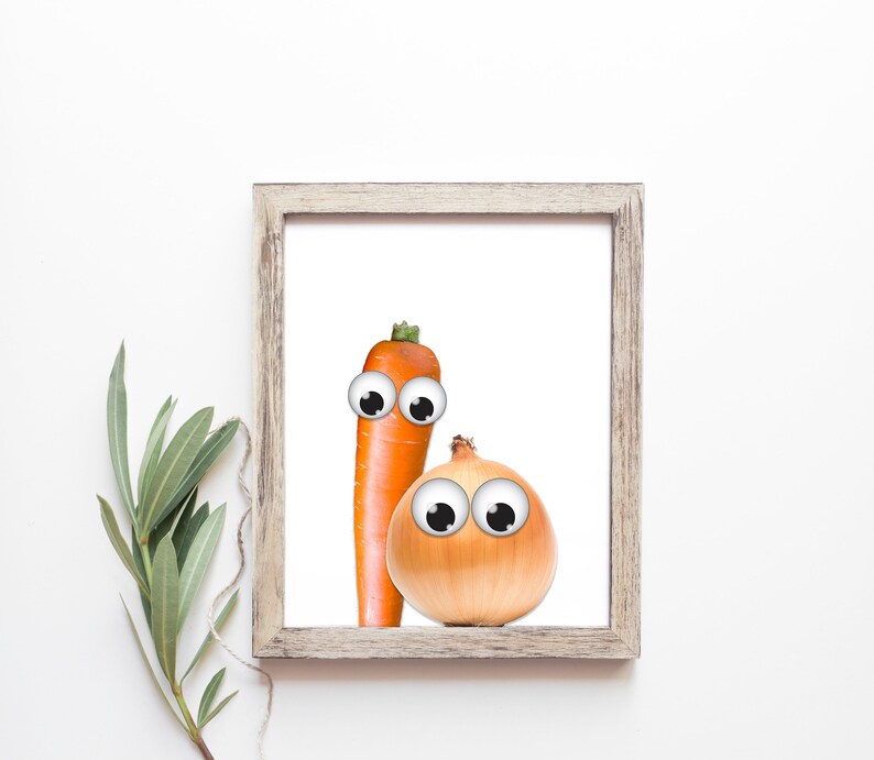 Kitchen Prints 8x10 Vegetable Prints Funny Kitchen Prints Etsy