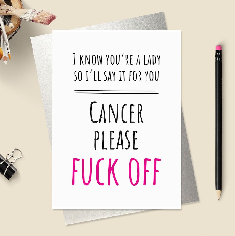 Funny Cancer Card Cancer Encouragement Card Etsy