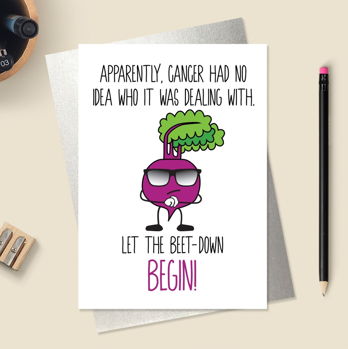 Funny Cancer Card Cancer Encouragement Card Funny Get Well Etsy
