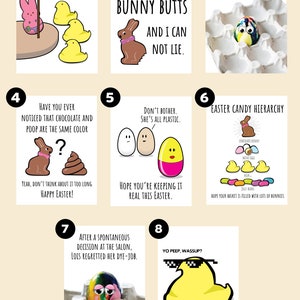 Funny Easter Card, Funny Easter Candy Card, Funny Peep Easter Card, Friend Easter Card, Girlfriend Easter Card, Silly Easter Card, image 3