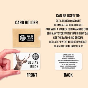 Funny Birthday Card, Hunter Birthday Card, Outdoorsman Birthday Card, Pun Birthday Card, Birthday Card for Dad, Buck Birthday Card image 5