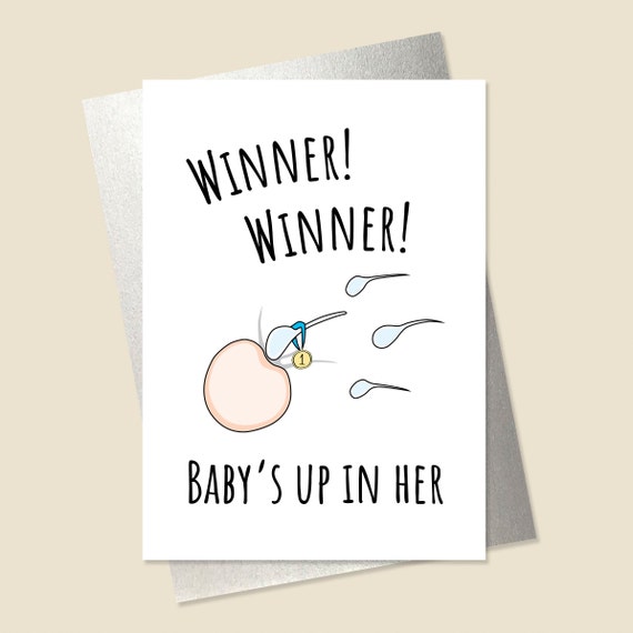Funny Pregnancy Card Funny Baby Shower Card Baby Card Baby Etsy