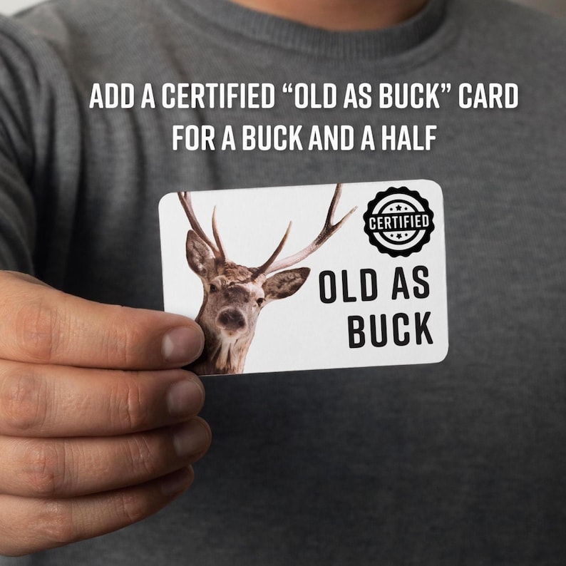 Funny Birthday Card, Hunter Birthday Card, Outdoorsman Birthday Card, Pun Birthday Card, Birthday Card for Dad, Buck Birthday Card image 4