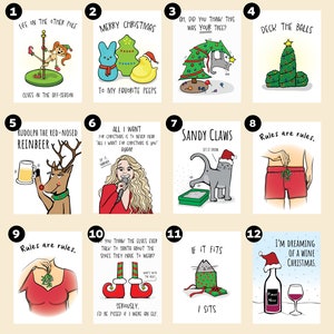 Perfect Christmas Card, Cat - 8 X 6 Inches - Piccadilly Greetings: Greeting Cards - View #5