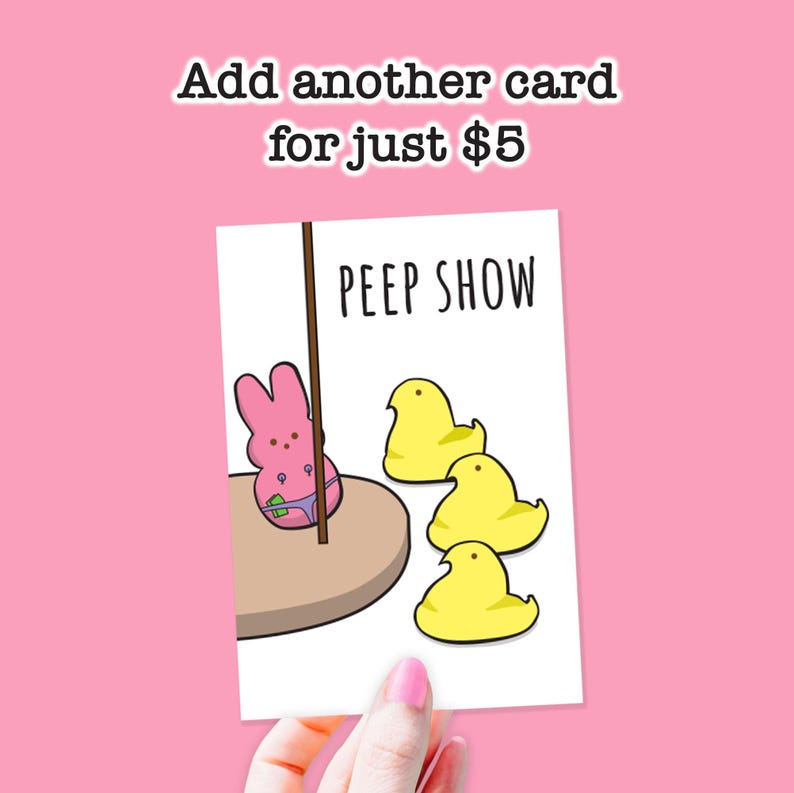 Funny Easter Card, Easter Card, Funny Holiday Card, Peep Card, Funny ...