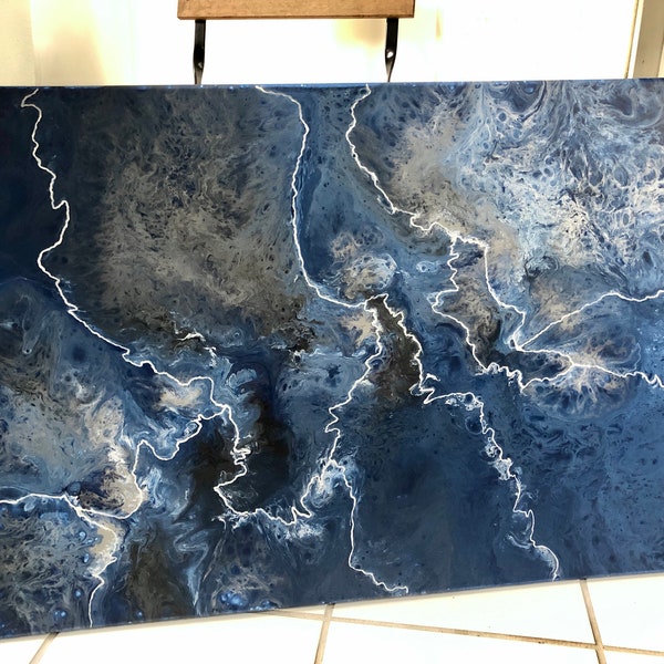 Acrylic Flow Painting - 2ft x 3ft (24in x 36in)