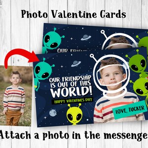 Photo Valentine Cards Doodle Unique Adorable Space Alien UFO Doodles ...