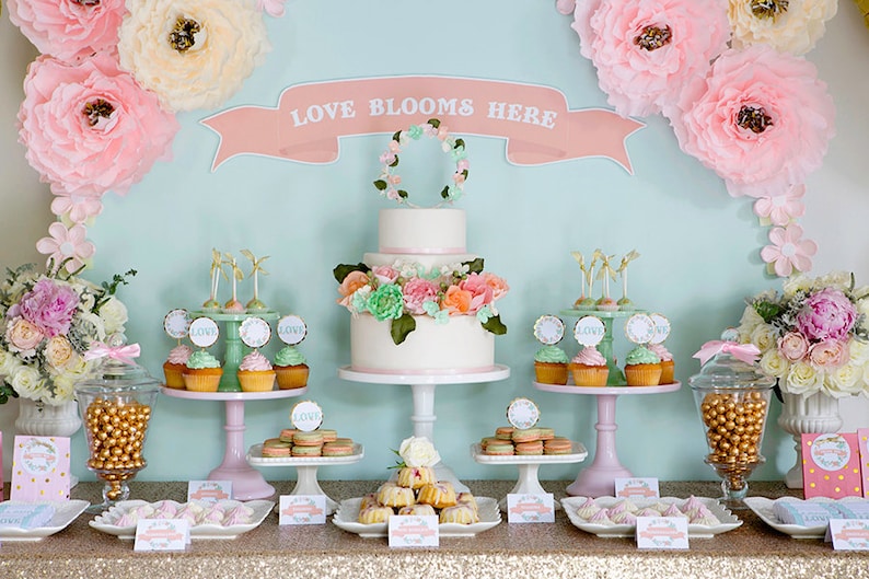 Custom Cake Table Decorations For Wedding Birthday Parties Etsy