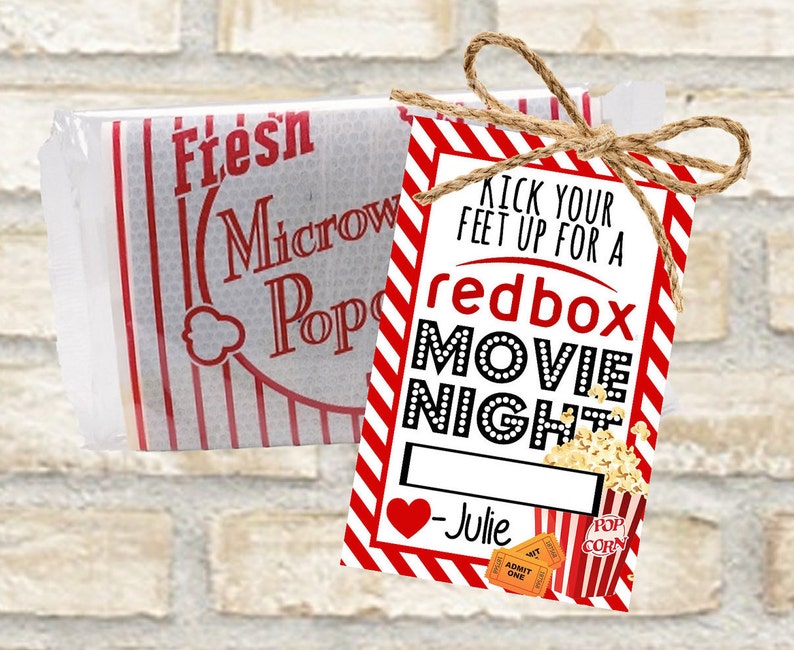 Redbox Gift Cards for Popcorn and a Movie Date Night With Etsy