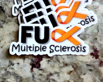 Multiple Sclerosis sticker - helmet/laptop/bumper - two sizes! - FREE SHIPING!!!