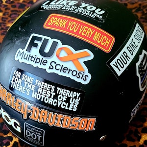 Multiple Sclerosis sticker - helmet/laptop/bumper - two sizes! - FREE SHIPING!!! image 3