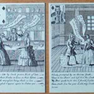Burbuja del Mar del Sur Jugando a las Cartas 1720