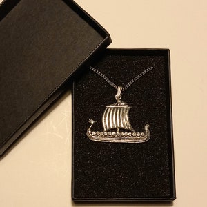 Viking Long Ship pendant