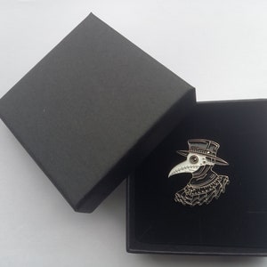 Plague Doctor pin badge and gift box