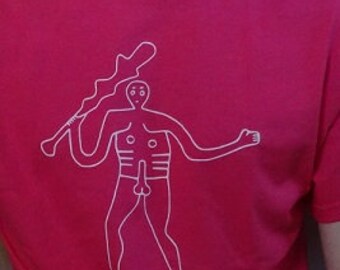 Cerne Abbas Giant - t shirt (pink)
