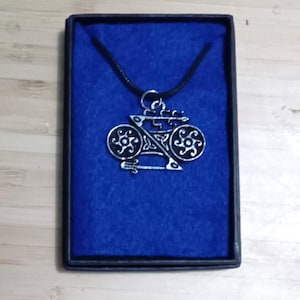 Pictish double disc and z rod pendant