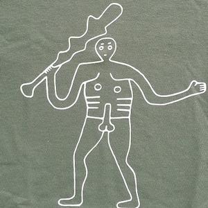 Camiseta gigante de Cerne Abbas (verde)