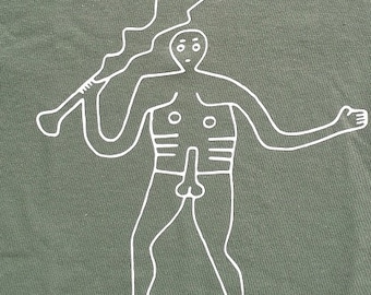 Cerne Abbas Giant - t shirt (green)