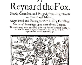 Reynard the Fox - tea towel