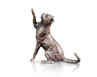Amy Lacombe Whimsiclay Cat Figurine - Willitts Design Collectible