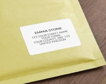 Return Address Labels, Address Stickers For Mail / Postage, Envelopes, Parcels & Gift Wrapping, Business Stickers, Company Labels