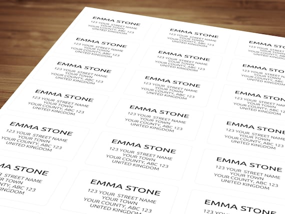 Return Address Labels Address Stickers For Mail Postage Etsy