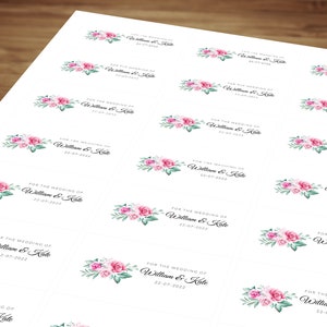 Personalised Wedding Stickers / Labels For Wedding Invites / Wedding Favours /  Wedding Gifts / Envelope Seals