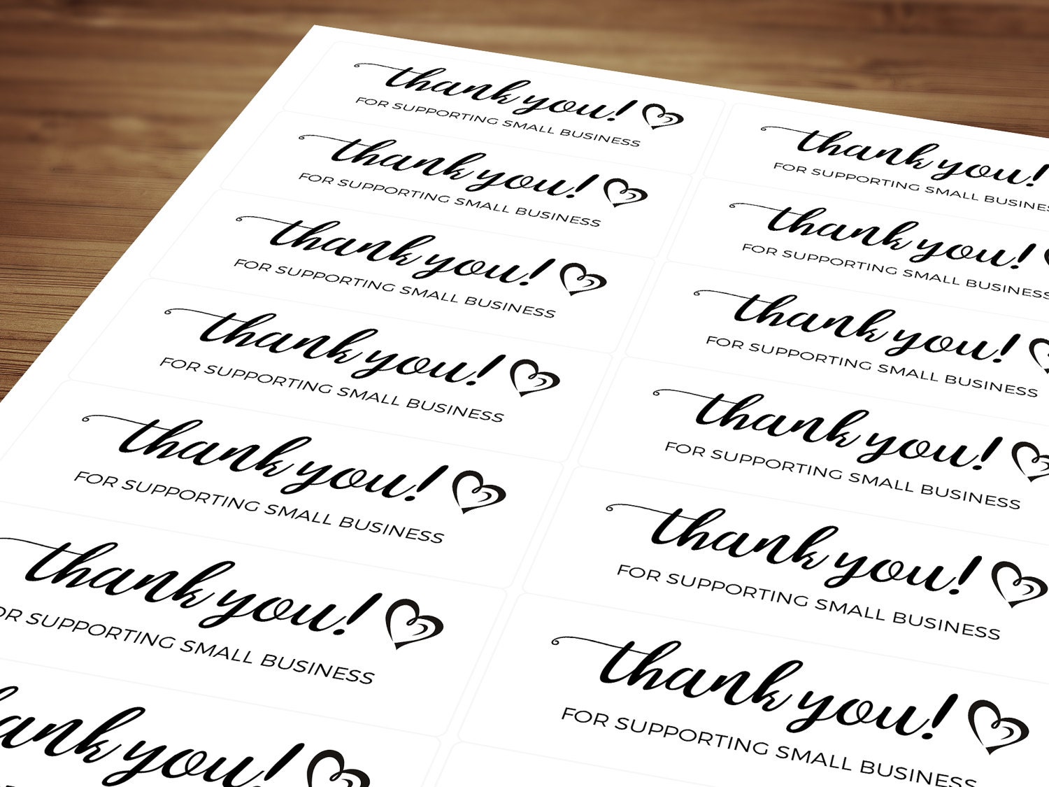 order thank you stickers labels sheets self adhesive for etsy