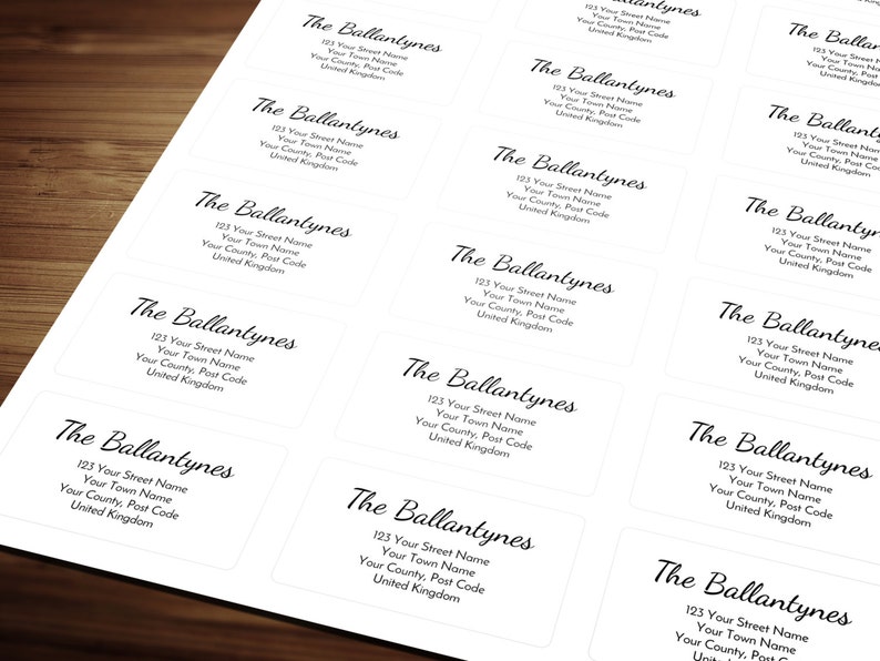 Personalized Custom Return Address Label Stickers for Mail / Etsy