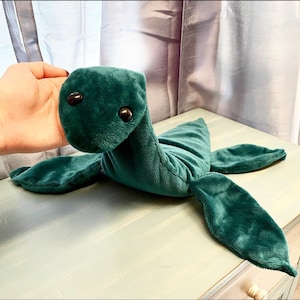 Weighted sensory friendly 20” Loch Ness monster plush handmade