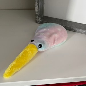Weighted sensory friendly 6” kiwi bird plush handmade