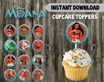 Moana Cupcake Etsy Moana Cupcake Etsy